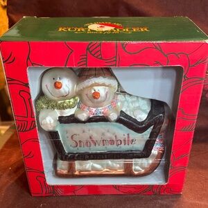 🐈‍⬛ Kurt Adler snowmobile snowmen unopened